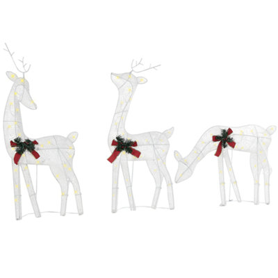 Outdoor LED Decoration Reindeers 92 cm White ANGELI