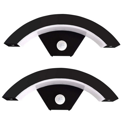 Outdoor LED Wall Light 18W Motion Sensor IP54 Garden Porch Patio 2 Pack ...