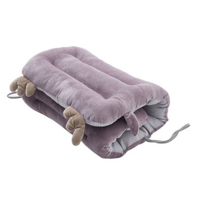 Outdoor Light Purple Garden Sofa Cushion Chair Cushions Patio Seat Pads with Straps Seat Pads 100cm L x 45cm W