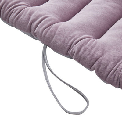 Outdoor Light Purple Garden Sofa Cushion Chair Cushions Patio Seat Pads with Straps Seat Pads 100cm L x 45cm W