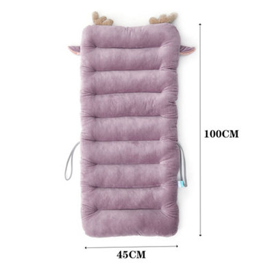 Outdoor Light Purple Garden Sofa Cushion Chair Cushions Patio Seat Pads with Straps Seat Pads 100cm L x 45cm W