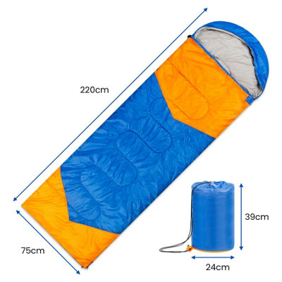 Outdoor Lightweight Camping Sleeping Bag  3-4 Seasons  -  210cm x 75cm