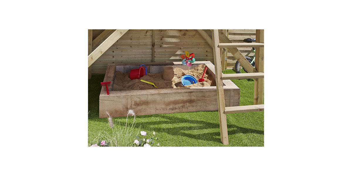 How to build a wooden sandpit Outdoor & Garden B&Q