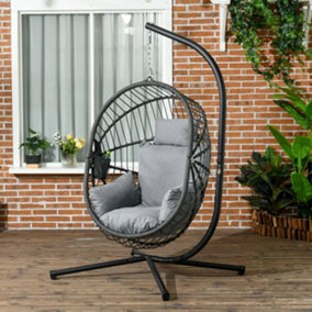 Outdoor Metal Stand Hanging Egg Chair
