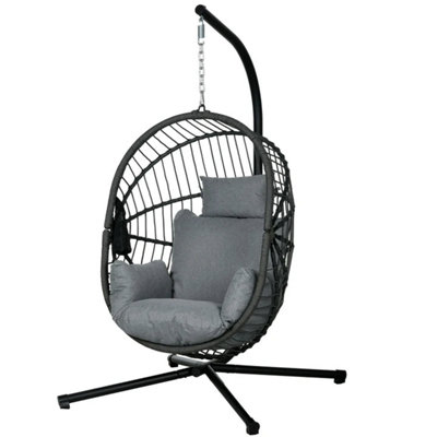 Outdoor Metal Stand Hanging Egg Chair