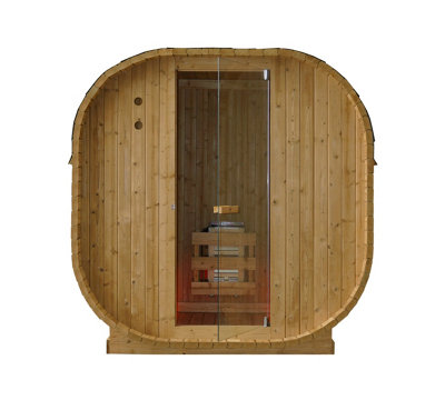 Outdoor Oval Barrel Sauna Combination Infrared/ traditional 1842 x1200 ...