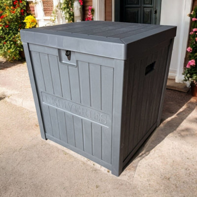 Outdoor Parcel Delivery Box, Large Weatherproof Package Mail Post Storage Container, 56 x 56 x 62 cm