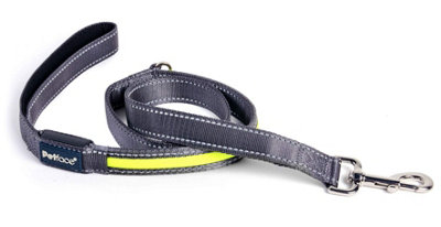 Outdoor Paws by Petface Flashing Yellow Reflective Lead,Medium