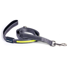 Outdoor Paws by Petface Flashing Yellow Reflective Lead,Medium