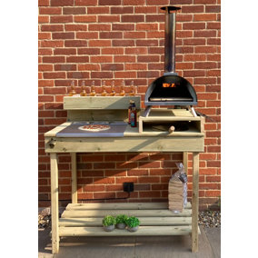 OUTDOOR PIZZA OVEN TABLE/KITCHEN