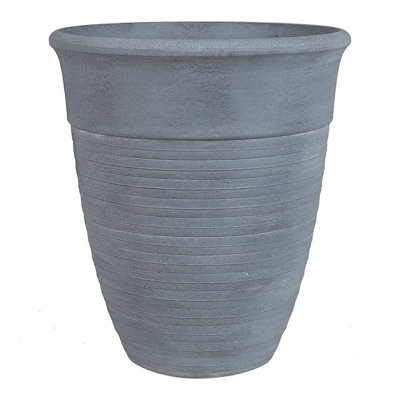 Outdoor Plant Pot 43 cm Grey KATALIMA