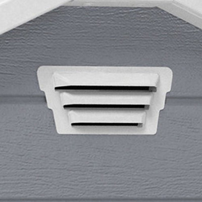 Outdoor Plastic Garden Storage Shed, 4 x 3 feet - Grey