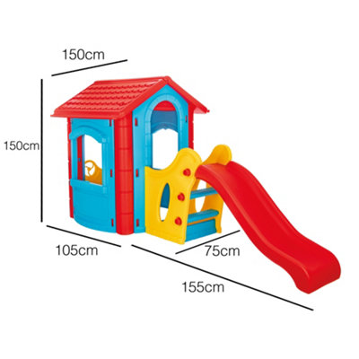 Outdoor Playhouse With Slide by Laeto Summertime Days - FREE DELIVERY INCLUDED - 3