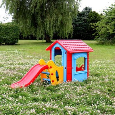 Outdoor Playhouse With Slide by Laeto Summertime Days - FREE DELIVERY INCLUDED - 4