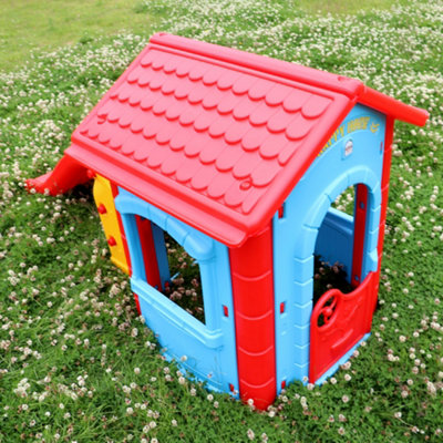 Outdoor Playhouse With Slide by Laeto Summertime Days - FREE DELIVERY INCLUDED - 6