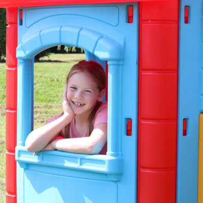 Outdoor Playhouse With Slide by Laeto Summertime Days - FREE DELIVERY INCLUDED - 7