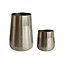 Outdoor Prescot Pewter Planter Set of Two