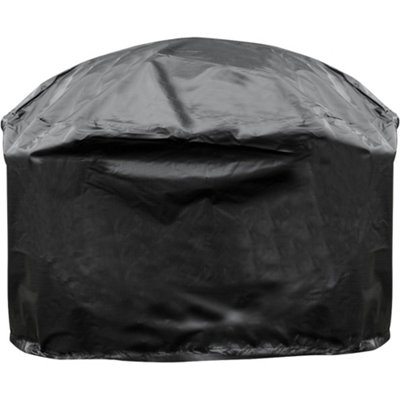 Outdoor Rated Fire Pit Cover for ys12083 - Black PVC 840mm x 320mm Water & Rain