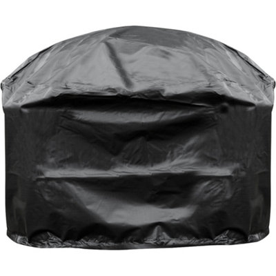 Outdoor Rated Fire Pit Cover for ys12101 - Black PVC 880mm x 460mm Water & Rain