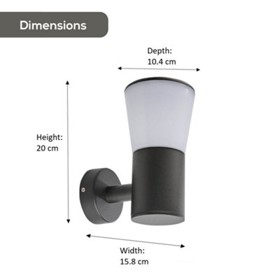 Outdoor Round Lantern Wall Light - 4