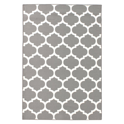Outdoor Rug AKSU Grey 140 x 200 cm Reversible