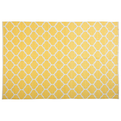 Outdoor Rug AKSU Yellow 140 x 200 cm Reversible