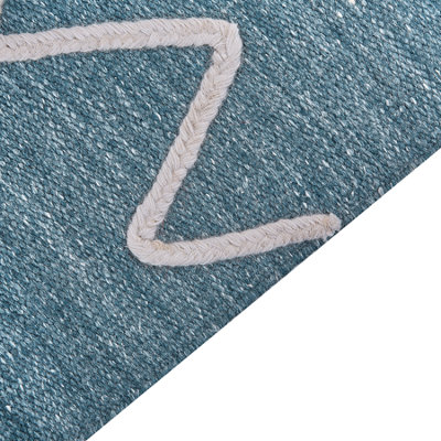 Outdoor Rug YAVU 140 x 200 cm Blue