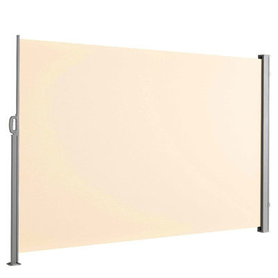 Outdoor Side Awning Sunshade Retractable Privacy Screen Garden ...