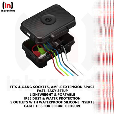 Outdoor socket ABL white empty hollow with magnetic cover