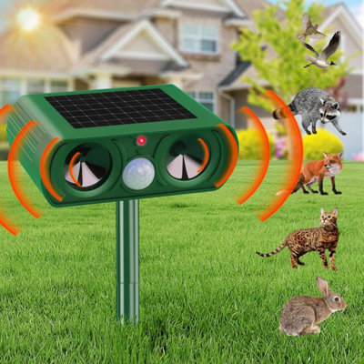 Image showcasing Outdoor Solar Cat Repeller, Ultrasonic Cat Repellent, Effectively ...