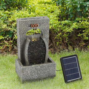 Outdoor Solar-Powered Water Fountain Decor 26 x 17.5 x 43cm