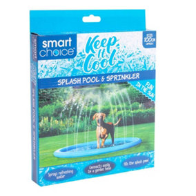 Outdoor Splash Pool Sprinkler Pad Dogs Puppies Pet Cooling Children Kids 100cm Bath Hose