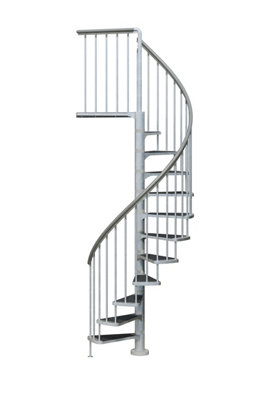 Outdoor Sprial Staircase Dolle Toronto 125cm