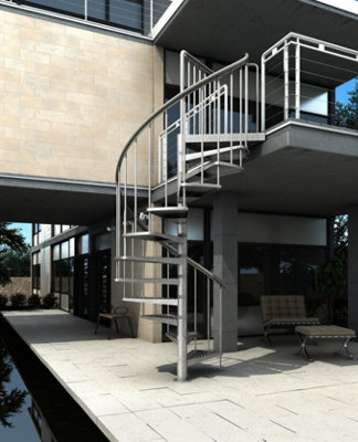 Outdoor Sprial Staircase Dolle Toronto 155cm
