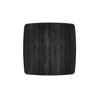 Outdoor Square Black MDF Wooden Tabletop Folding Table Coffee Table with Plastic Leg 70X70CM