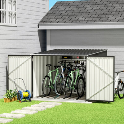 Outdoor Storage Shed Galvanized Steel Bicycle Storage Shed with ...