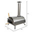 Outdoor Tabletop Pizza Oven Smoker Barbeque Countertop Garden with Pizza Peel, Pizza Stone, Pizza Cutter, Rain Cover