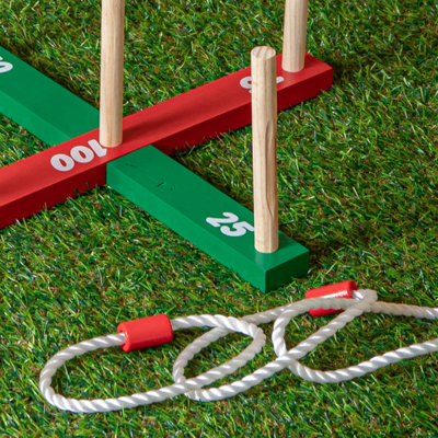 Outdoor Traditional Wooden Quoits Garden Game