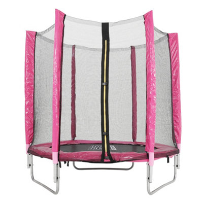 Outdoor Trampoline with Safety Enclosure for Kids Entertainment