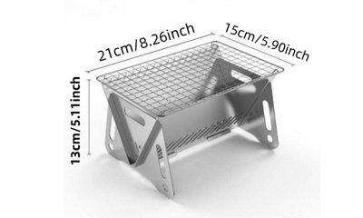 Outdoor Ultra Light Foldable Multi-Purpose Piece  Stainless Steel Barbecue Stove - 3
