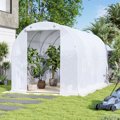 Curated visual reference: Outdoor Walk In Greenhouse Garden Plants Grow House With Sturdy Photo Inspiration