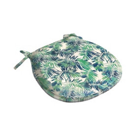 Outdoor Water Repellent Seat Pad Green/Blue/White