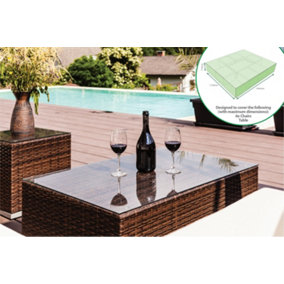 Outdoor Water Resistant Large Garden Chair Table 7 Piece Set Cover Protector