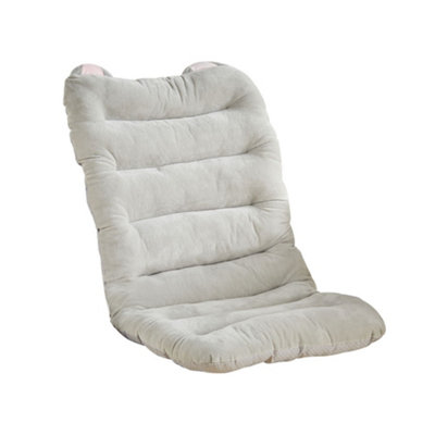 Outdoor White Garden Sofa Cushion  Lounger Chair Cushions Patio Seat Pads with Straps Seat Pads 85cm L x 45cm W