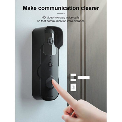 Wireless Video Doorbell Camera – 1080p HD, Night Vision, Motion Detection, Battery Powered (Indoor/Outdoor, Model 896541)