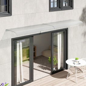 Outdoor Window Awning Rain Screen Waterproof Front Door Canopy Garden Canopy Patio Porch Shelter Cover