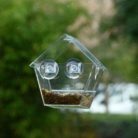 Outdoor Window Bird Feeder House