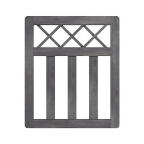 Outdoor Wooden Garden Gate with Decorative Cross Top Design 76m W x 90cm H