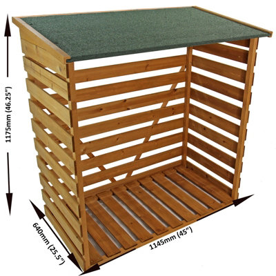 Outdoor Wooden Log Store Simple Self-Assembly - 3