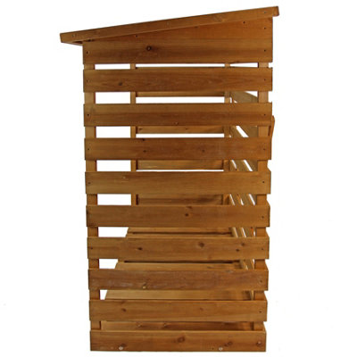 Outdoor Wooden Log Store Simple Self-Assembly - 6